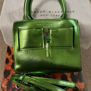 Brandon Blackwood Shiny Green Mini Bag